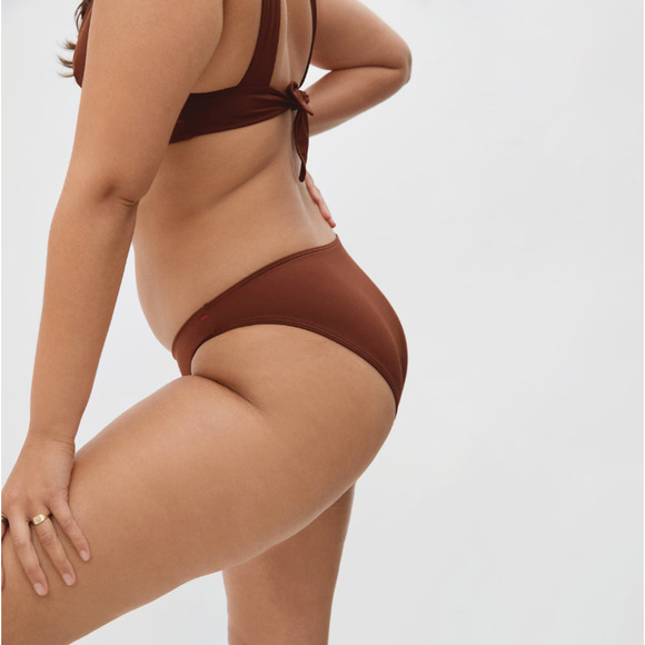 Everlane Womens The Bikini Bottom Medium Swimwear Brown NWT - Picture 3 of 8